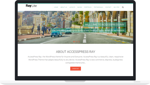 Free Responsive WordPress Business Theme – AccessPress Ray