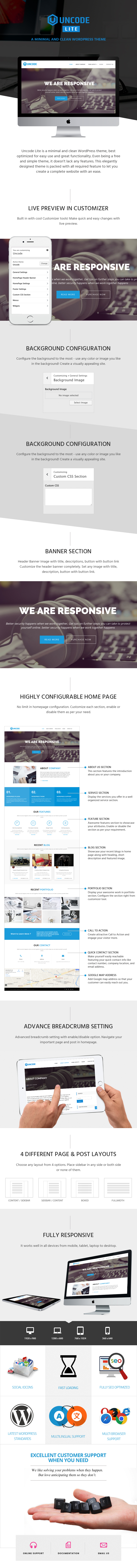 #1 Free WordPress Corporate / Business Responsive Theme – Uncode Lite