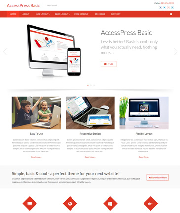 Free WordPress Business Theme – AccessPress Basic