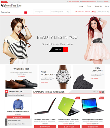 Best WooCommerce Premium Theme – AccessPress Store Pro